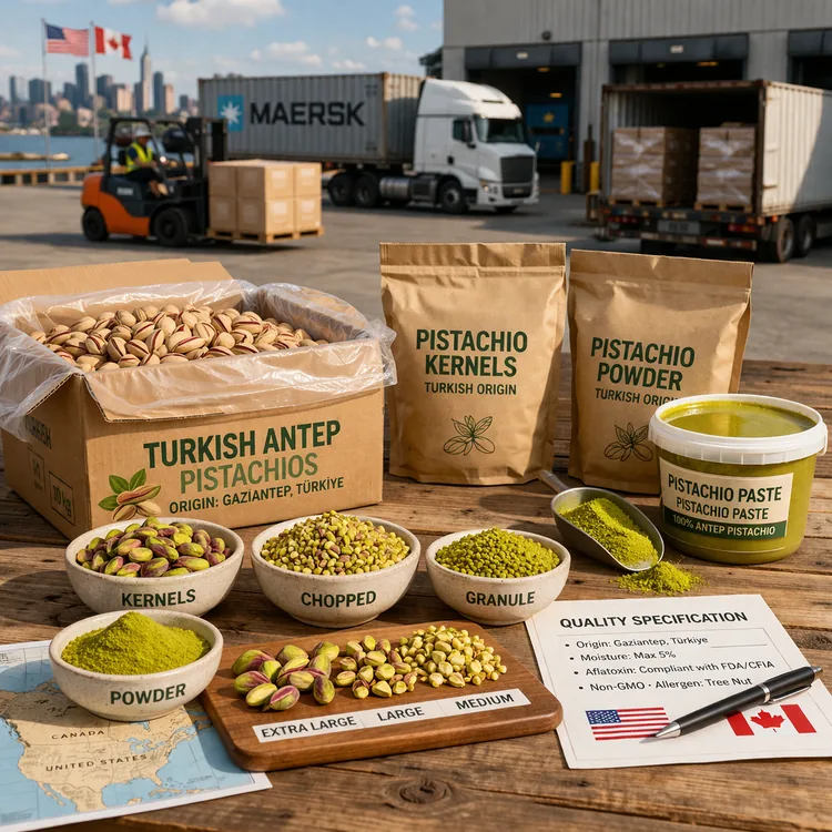 Sourcing Turkish pistachios for North American buyers in premium B2B food and ingredient markets